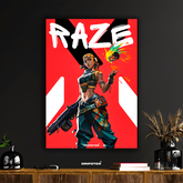 Raze – Valorant Explosive Duelist Poster